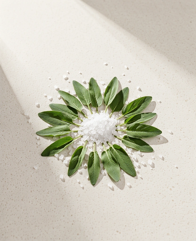 Świeże zioła na kamiennym blacie